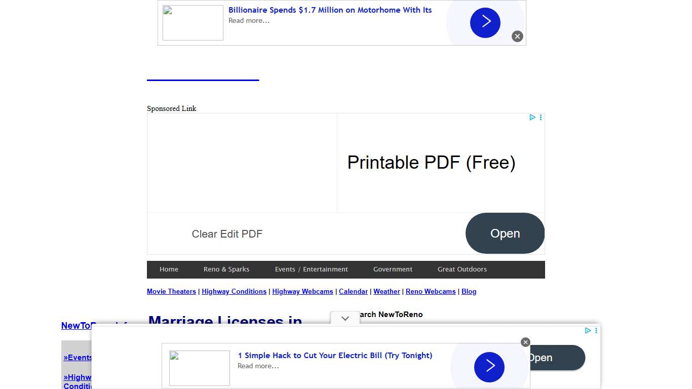 How to Get a Marriage License in Reno, Sparks, Lake Tahoe, Washoe County, Nevada, NV